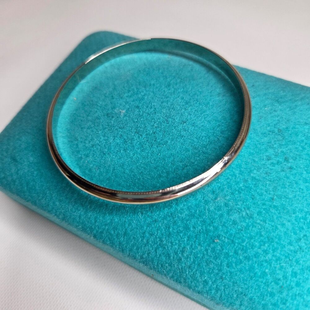 Monet Signed Silver Tone Women's Bangle Bracelet